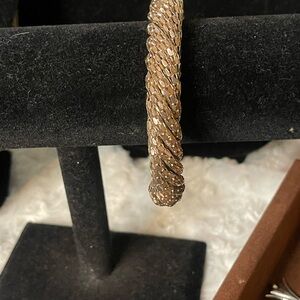 Elegant Braided Gold Bracelet